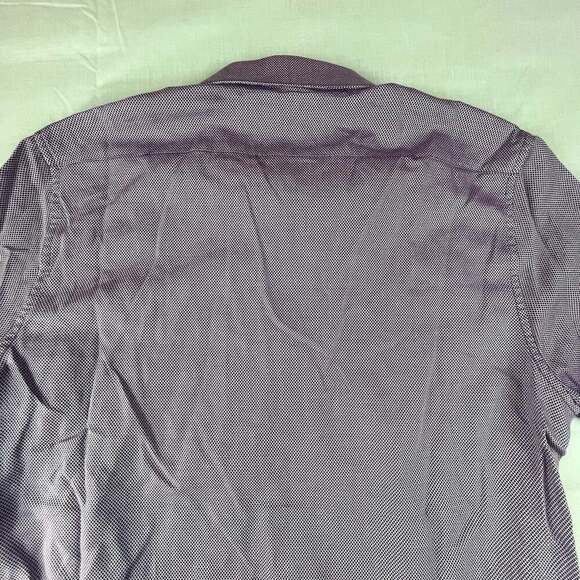Original Penguin Men’s 16 34/35 Slim Fit Long Sleeve Purple Diamond Button Down - Picture 11 of 11